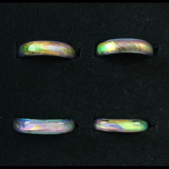 Opalescent Mood Rings Beautiful Color Change - Picture 1 of 7